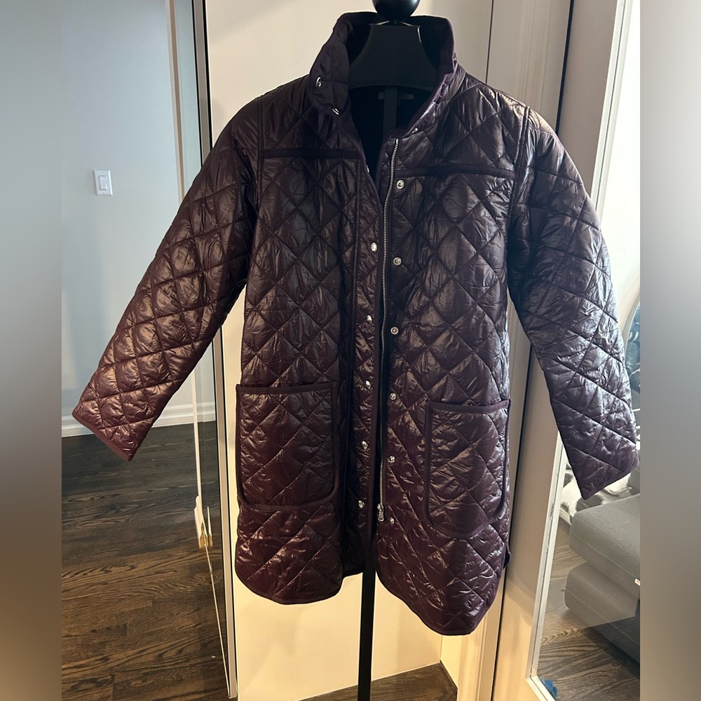 Quilted Loft Mauve Coat - size S